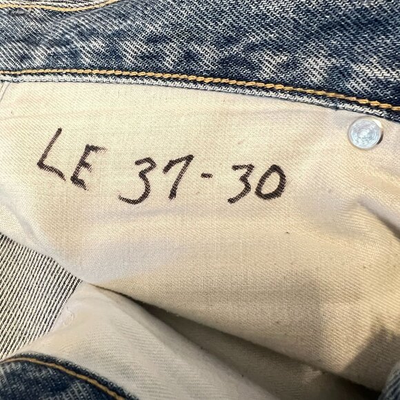 Lands End Square Rigger Mens Jeans 37x30 Light Wash Relaxed Fit Denim - Picture 5 of 5